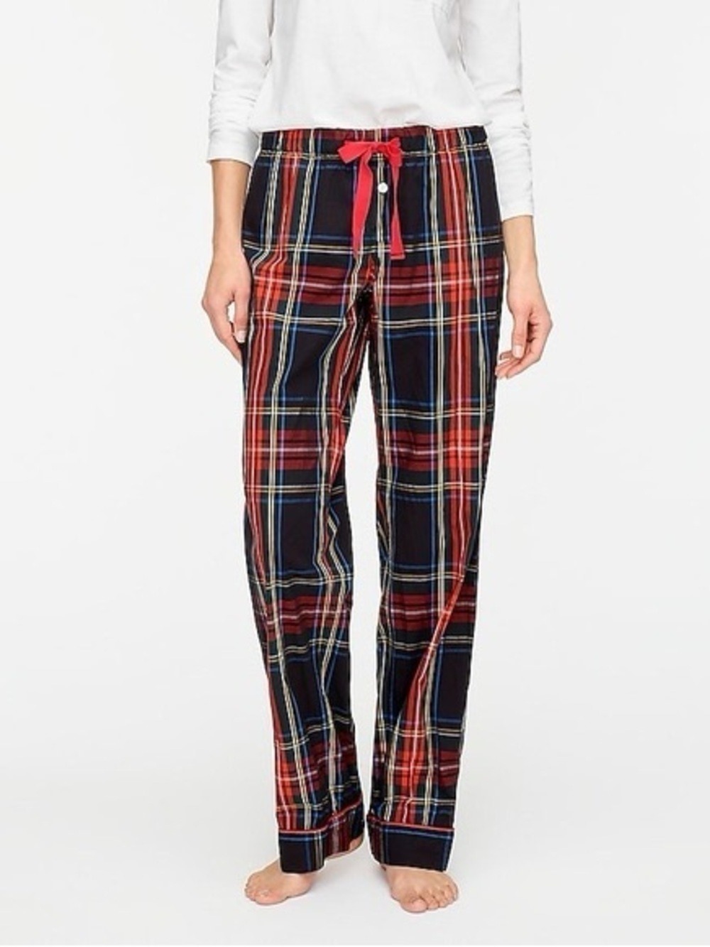 J. Crew Women’s Vintage Cotton Pajama Pant in Stewart Tartan.  Size Medium
